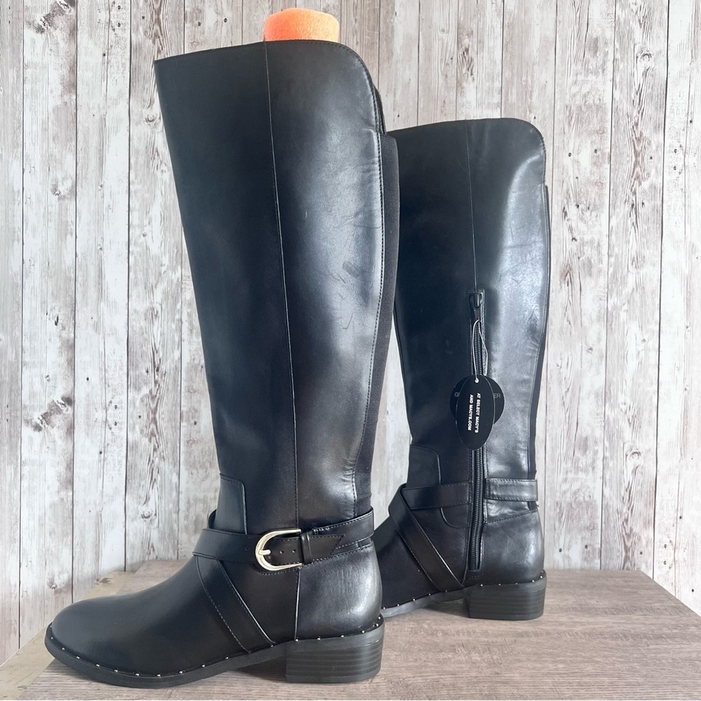 INC Women’s Tall Leather Riding Boots Size 7 - Picture 7 of 8